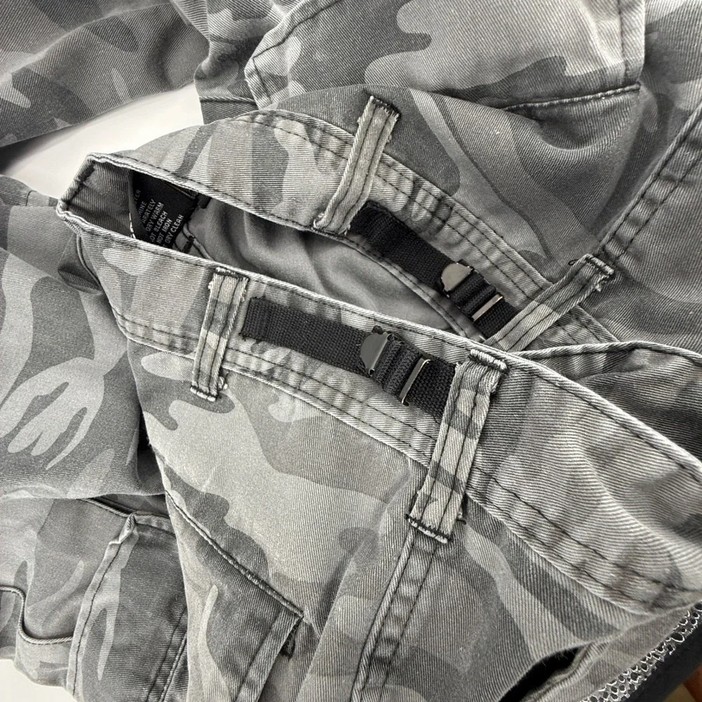 Backbone‎ Gray Camo Cargo Pants Utility Casual Streetwear Outdoor Everyday 34